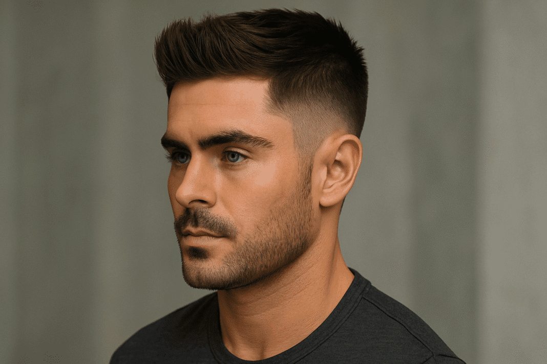 Zack efron taper fade
